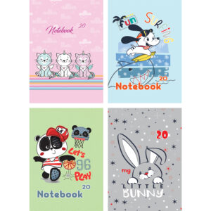 Тетрадка A5 голям квадрат, меки корици, 20 листа, офсет