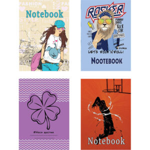 Тетрадка A5 широки редове, меки корици, 40 листа, офсет