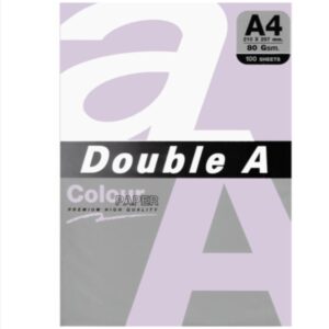 Хартия Double A пастел асорти, жълт, св. син, лилав A4 100 листа