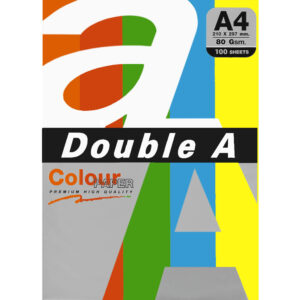 Хартия Double A наситен RAINBOW 5 A4 опаковка 100 броя