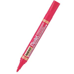 Перманентен маркер Pentel N850 кръгъл връх, червен, син, зелен, черен