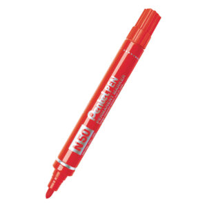 Перманентен маркер Pentel N50 кръгъл връх, 8 цвята