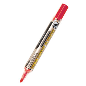 Перманентен маркер Pentel Maxiflo кръгъл връх, червен, син, зелен, черен