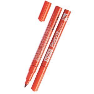 Перманентен маркер Pentel N50S 1.0 мм. кръгъл връх, червен, син, зелен, черен
