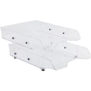 Хоризонтална поставка PVC 2-ка прозрачна