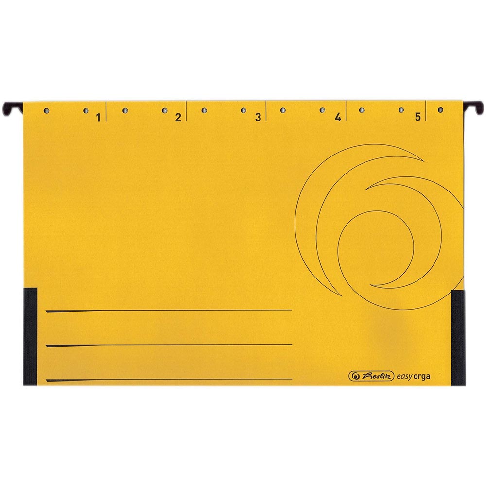 Папка картотека Herlitz V-образна опаковка 5 броя - Image 1