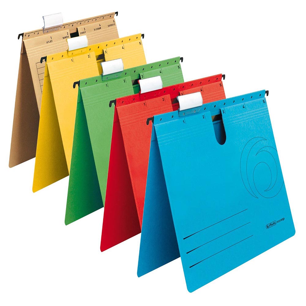 Папка картотека Herlitz Л-образна опаковка 5 броя - Image 1