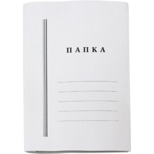 Папка картонена с машинка бяла 300 гр/м2