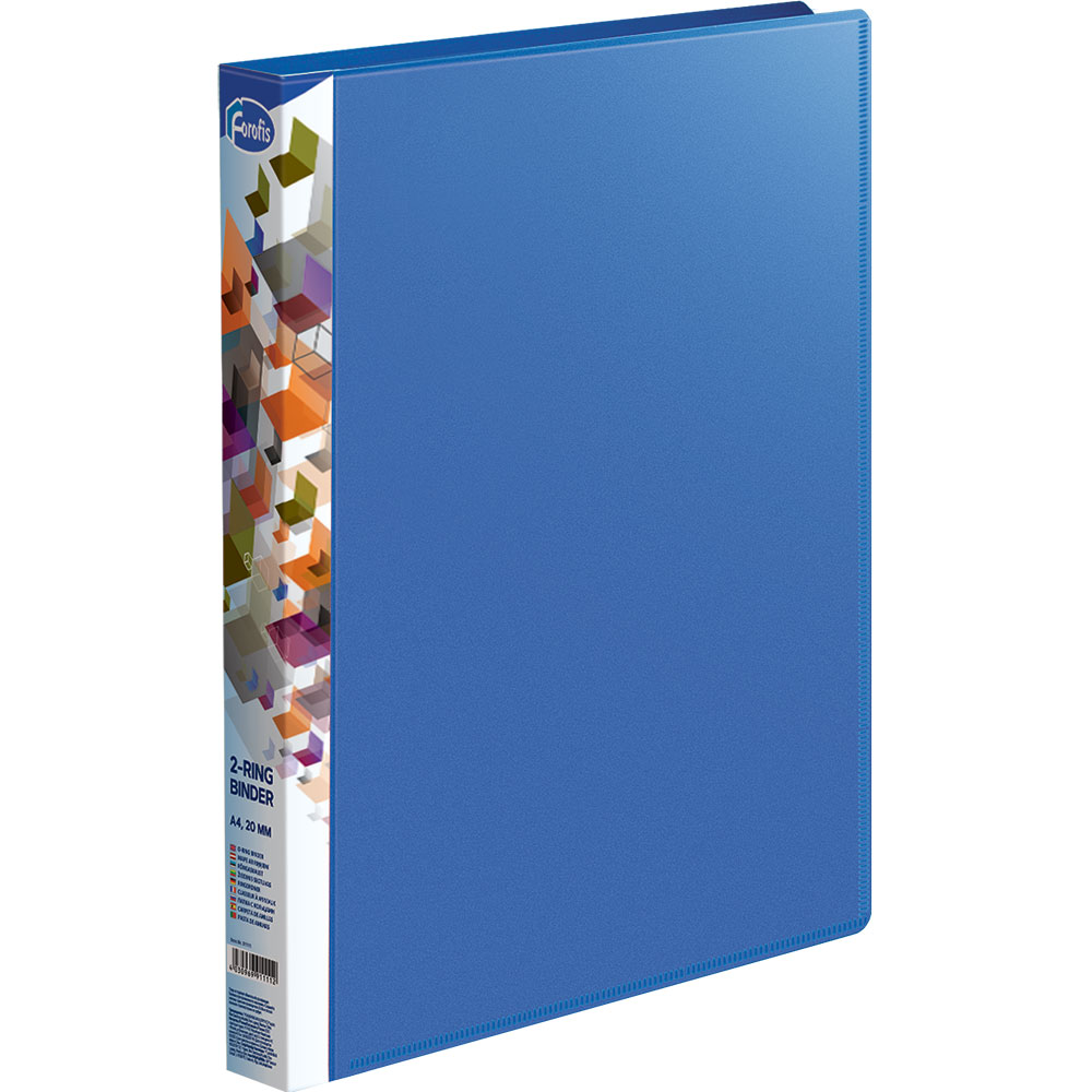 Папка 2 ринга Forofis PVC A4 - 2 см. 4 цвята - Image 1