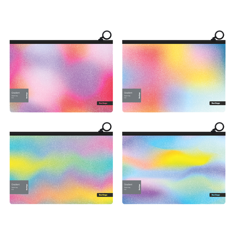 Джоб с цип Berlingo Gradient A4 брокат - Image 1
