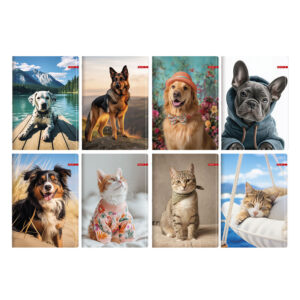 Тетрадка A5/A4 Ilijanum Pets UV офсет 40/60/80 листа офсет