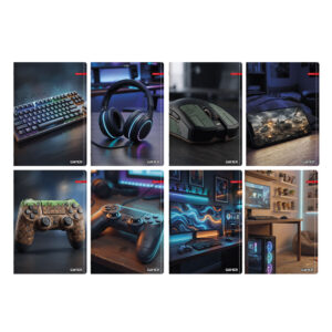 Тетрадка A5/A4 Ilijanum Gamer UV офсет 40/60/80 листа офсет