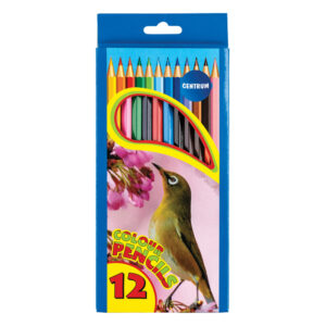 Цветни моливи Centrum Zoo 12 цвята дълги