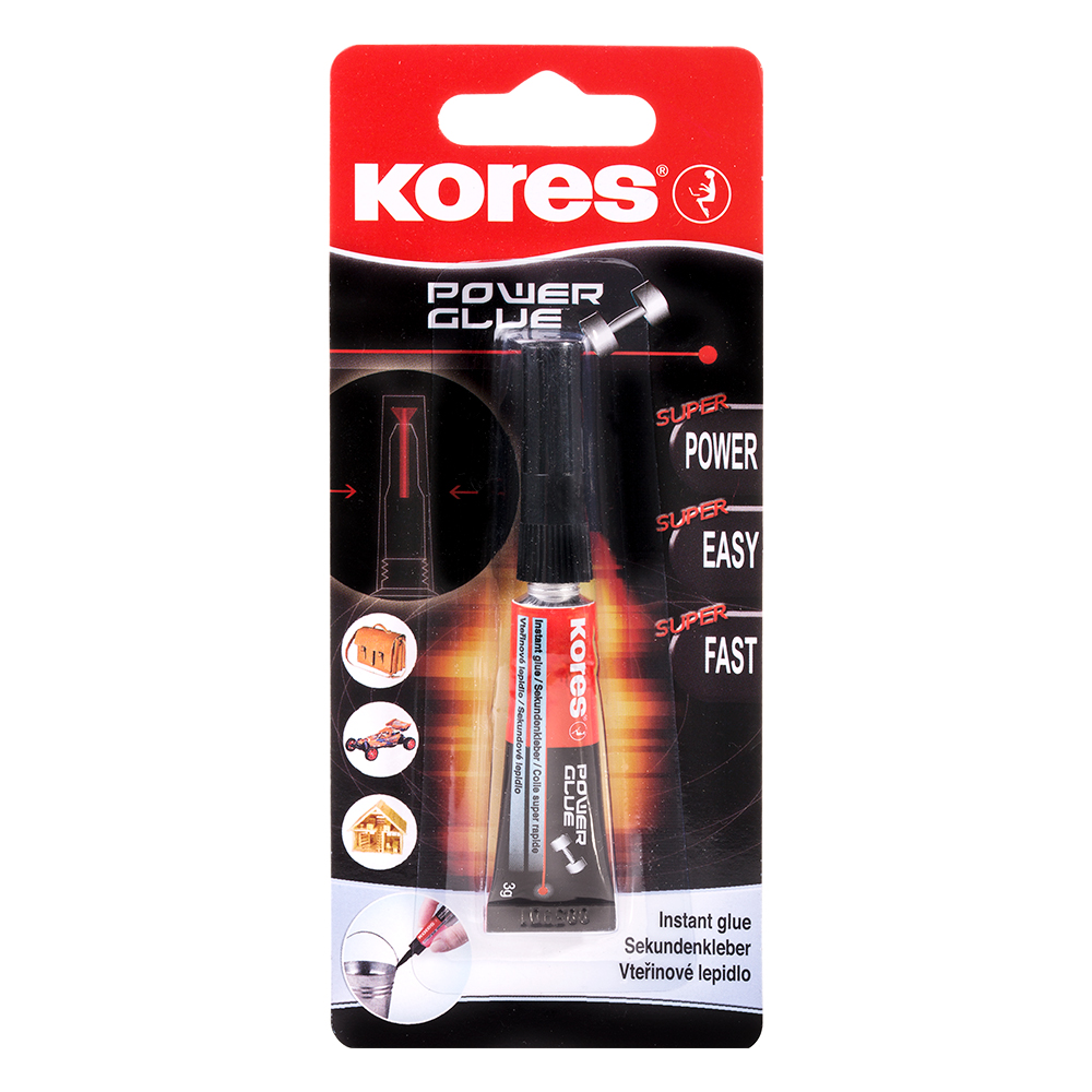 Моментно лепило Kores 3 гр. - Image 1
