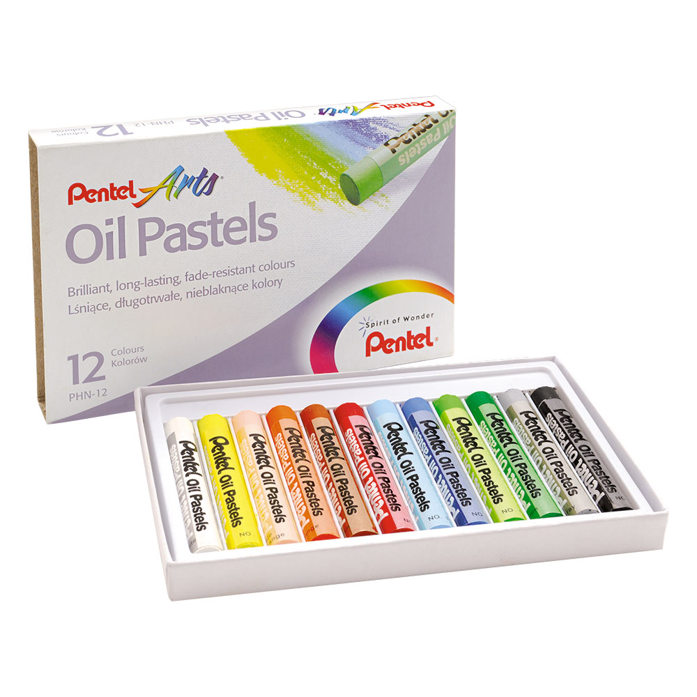 Маслени пастели Pentel Arts 12 цвята - Image 1