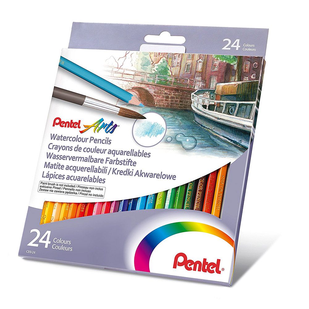 Акварелни цветни моливи Pentel Arts 12/24 цвята - Image 1