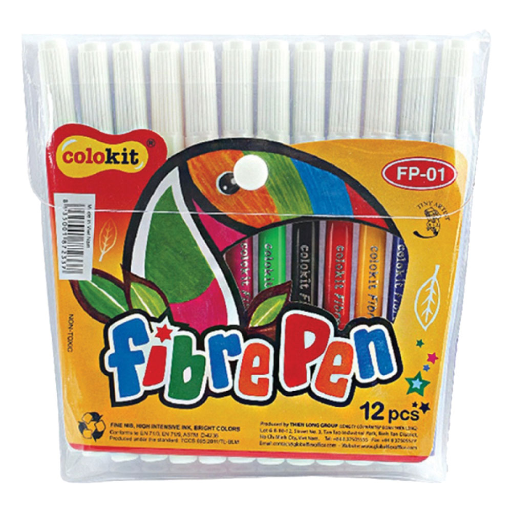 Флумастери Colokit FP-01 12 цвята PVC - Image 1