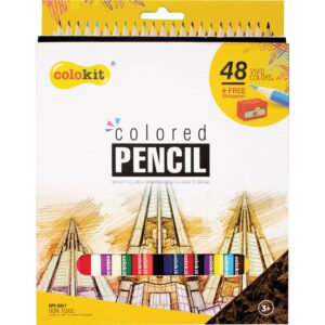 Цветни моливи Colokit 12/24/48 цвята + острилка