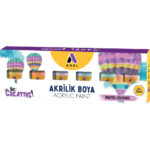 Акрилни бои Adel Pastel Colors 25мл 6цв