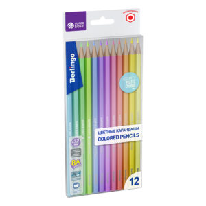 Цветни моливи Berlingo Hexag Pastel 12 цвята