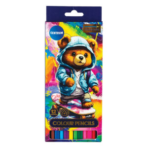 Цветни моливи Centrum Bear 12 цвята дълги