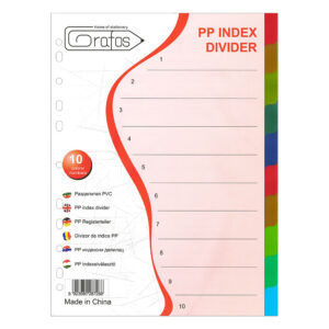 Разделител PVC Grafos A4 10 цвята