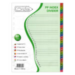Разделител PVC Grafos A4 31 цвята/цифри