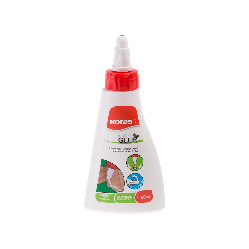 Бяло лепило PVA Kores White 60/250 мл. - Image 1