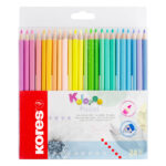 Цветни моливи Kores Kolores Pastel 24 цветна
