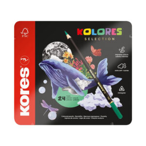 Цветни моливи Kores 24/50/72 цвята метална кутия