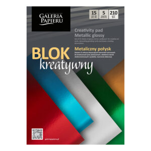 Декоративен блок Метал.Glossy А4 5цв 15л