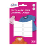 Етикети Avery плат Бели, Животни, Пастел 45/13 - 36 броя
