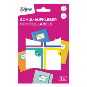 Ученически етикети Avery 46/72 Fun 8 броя