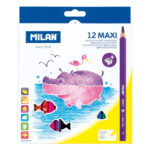 Цветни моливи MILAN MAXI TRIANGLE 12 цвята