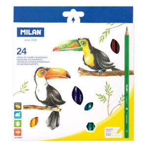 Цветни моливи MILAN TOUCAN 24 цвята дълги