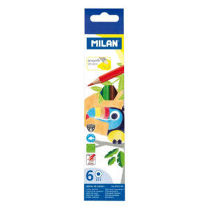 Цветни моливи MILAN TOUCAN 6 цвята дълг
