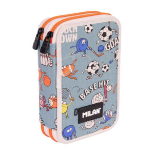 Несесер MILAN Sport 2 ципа 36 части син
