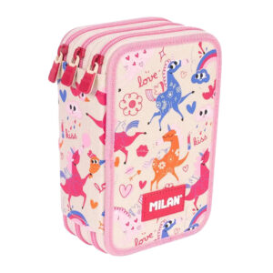 Несесер MILAN Flowicorn 3 ципа 49 части