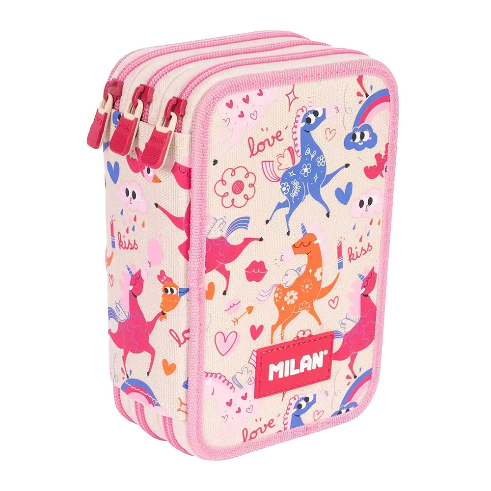 Несесер MILAN Flowicorn 3 ципа 49 части - Image 1