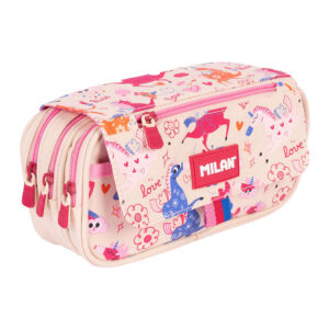 Несесер MILAN Flowicorn 4 ципа празен