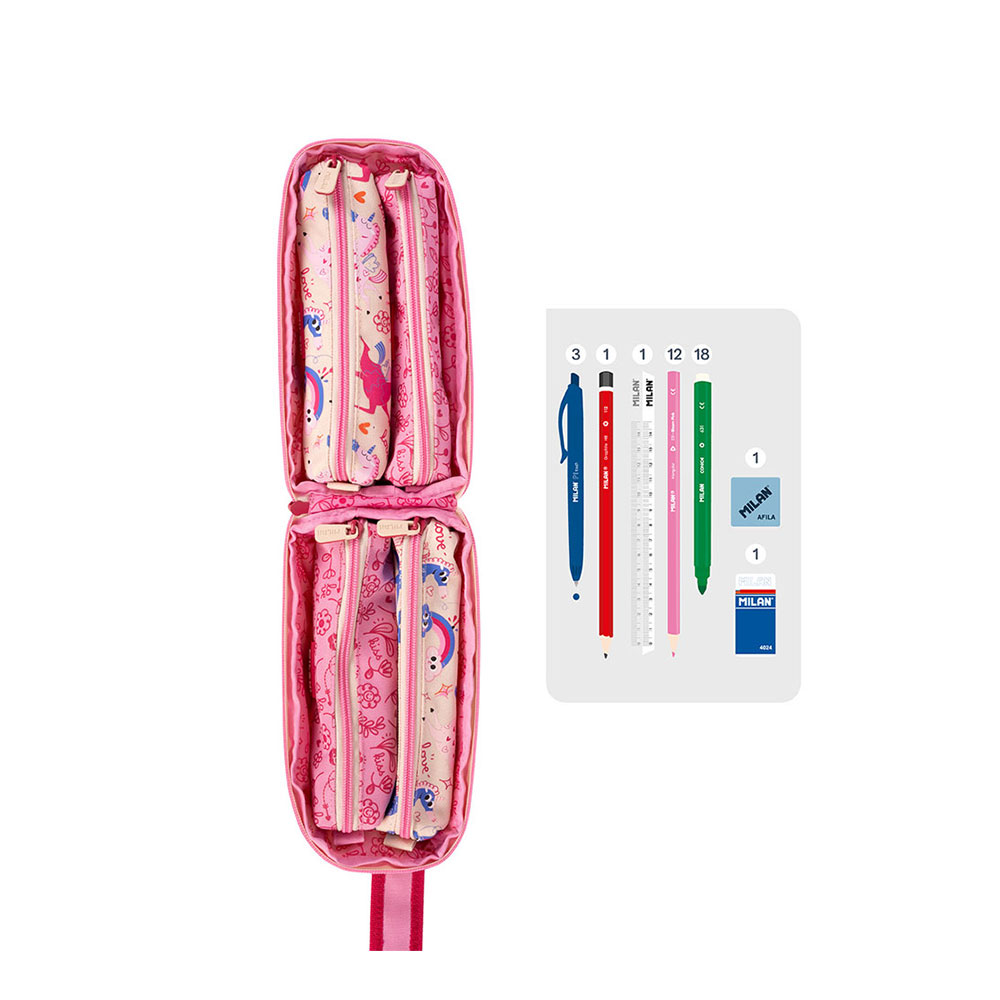 Несесер MILAN Flowicorn 1 цип 31 части - Image 2