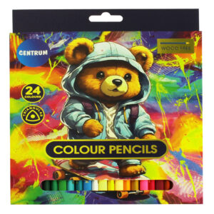 Цветни моливи Centrum Bear 24 цвята дълги