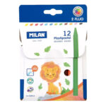 Пастели MILAN Plastipastel кръгли 12 цвята