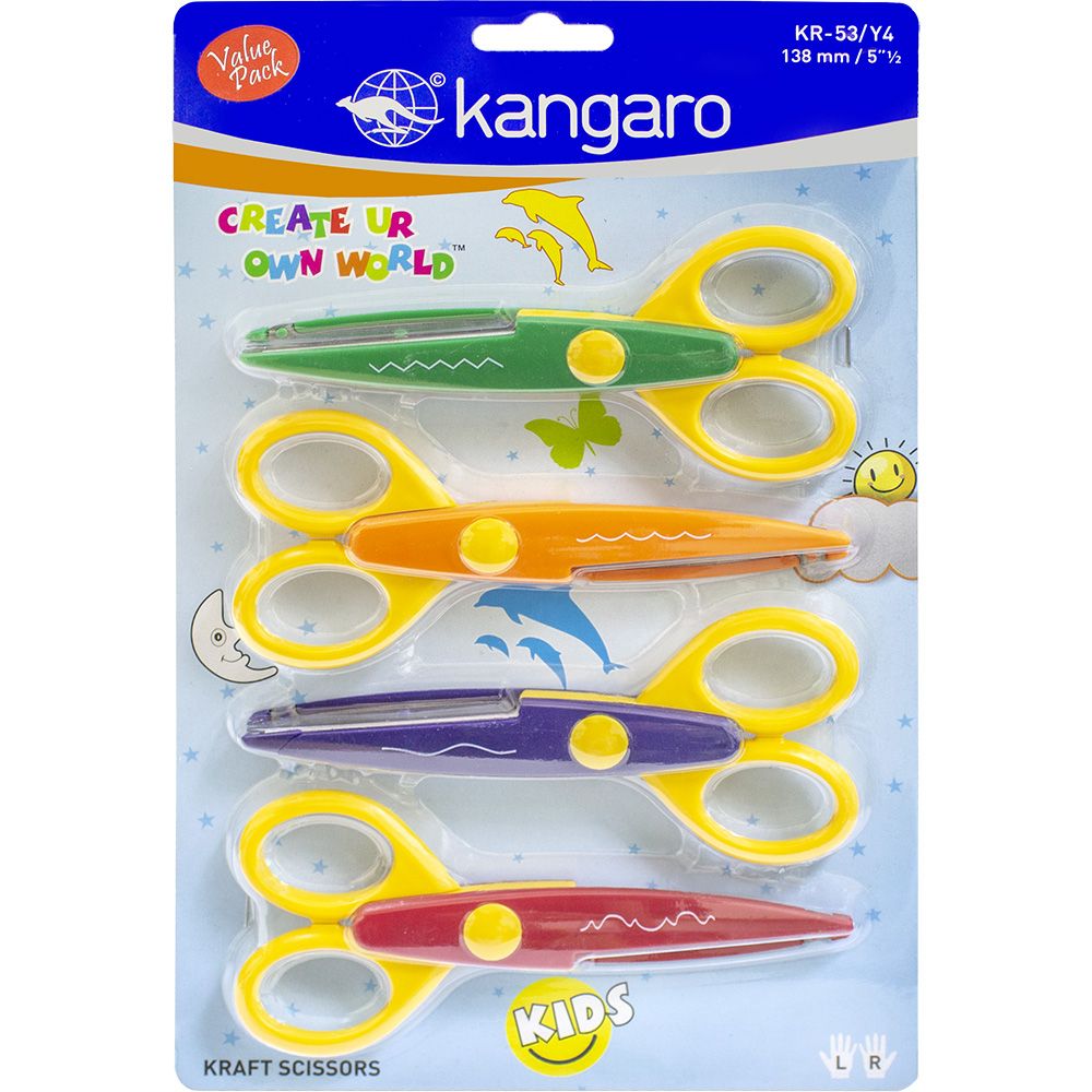 Ножица Kangaro KR-53 декорация - 4 броя, различни форми - Image 1