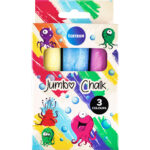 Тебешир Centrum Jumbo Ф 24 цветен опаковка 3 броя