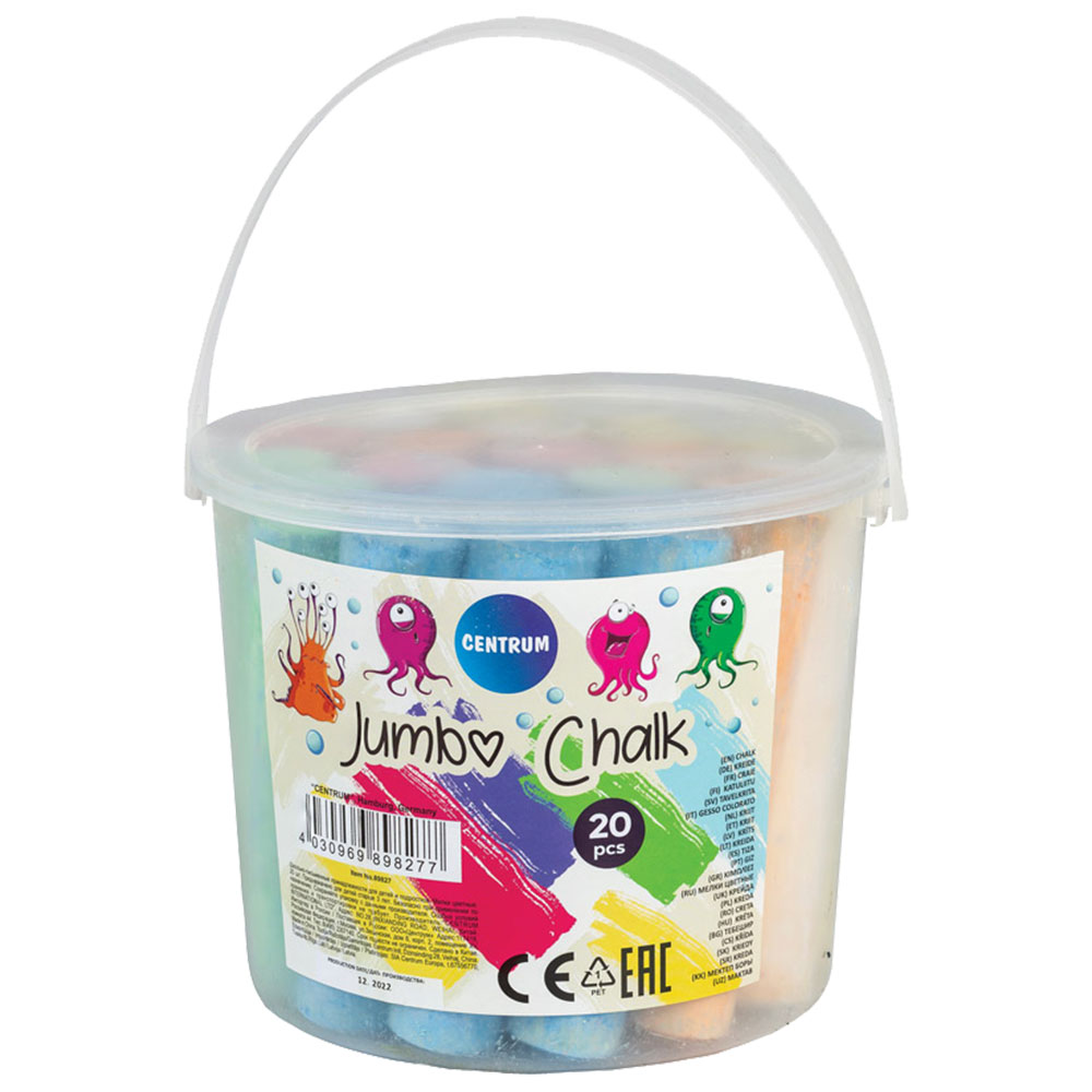 Тебешири Centrum Jumbo цветен микс, опаковка 20 броя - Image 1