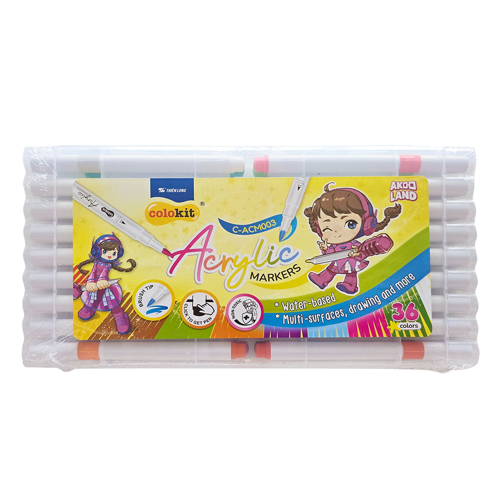 Акрилни маркери Colokit в кутия 36 цвята - Image 1