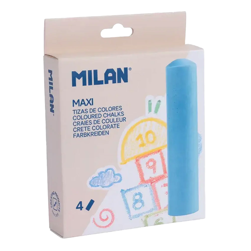 Цветен тебешир MILAN Maxi 4 броя - Image 1